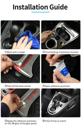 Gear Shift Panel Trim Stainless Steel for Smart 453
