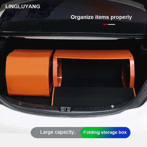 Foldable Car Trunk Organizer Bag Large Universal Fit Car Interior Accessory LINGLUYANG