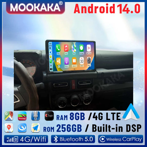 Android 14 Multimedia GPS Navigation for Suzuki Jimny 2019–2025 Android Head Unit Aotsr 4GB 64GB ROM Eight Core