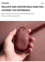 Leather Car Key Case Cover For GAC GS4 GM8 GA4 GS5 GS3 GA3 GA6 SGS7 Trumpchi E8 E9 MPV S7 E8 E9 GN8 M8 GM8 Remote Key Case Shell