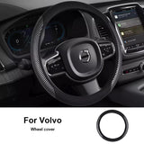 Anti-Slip Steering Wheel Cover for Volvo XC60 S90 Car Interior Accessory LINGLUYANG 1PCS