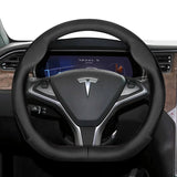 Ultra-Thin Leather Steering Cover for Tesla 2024 Car Interior Accessory Hocasen