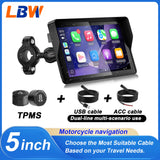 LBW IP69K CarPlay GPS for Universal Motorcycle Android Head Unit LBW