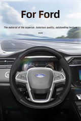 Breathable Carbon Fiber Wheel Cover for Ford Auto Car Interior Accessory Hocasen