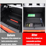 For Xpeng G6 2024 2025 2026 Car Rear Trunk Lower Storage Box ABS Waterproof Trunk Organizer Tray Interior Stowing Accessories