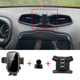 Smart Wireless Charging Phone Holder for Jeep Renegade 2016–2025