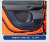For XPeng G6 Door Anti Kick Pad Suede Scratch-resistant Protective Sticker Front Rear Door Anti Kick Interior Accessories