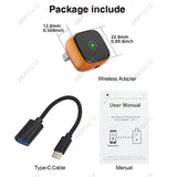 Orange CarPlay Dongle Wireless Adapter for Universal OEM Radios