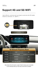 Android 13 GPS Navigation Head Unit for Mercedes-Benz GLK