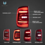 LED Tail Lights with Red Sequential Signal for Ram 09-18 Car Interior Accessory Vland