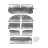 Aluminum Sunshade Set for Dodge Nitro 2007 Car Interior Accessory HEBE silver