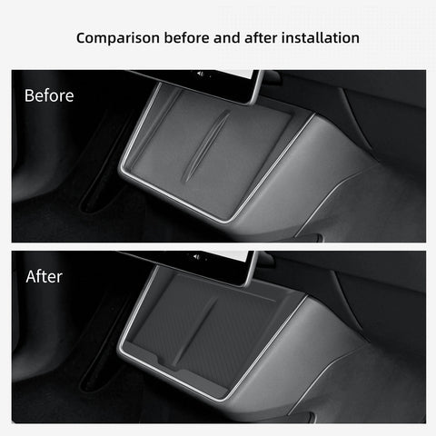 For Tesla Model Y Standard RWD 2026 2025 Center Console Wireless Charging Anti-Slip Pad Silicone Phone Anti Dirt Pad Car Inte