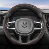 Breathable Faux Leather Steering Wheel Cover for Volvo