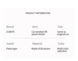 For Mazda 3 Axela Car Window Switch Lifter Control Panel Trim Frame Sticker Car Interior Tuning Accessories Made of Alcantara