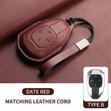 Leather Car Key Case Cover For GAC Trumpchi GA6 SGS7 GA4 GS5 GS3 GS4 GM8 GA3 Legend GS8 Empow J14 J15 J16 J11 J12 J13 Keychain