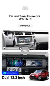 24.6-Inch Dual Screen Android Head Unit for Land Rover Android Head Unit Aotsr