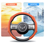 Suede Snap-On Steering Cover for Wuling Hongguang Car Interior Accessory Hocasen