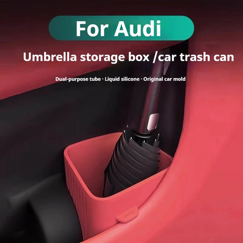 For Audi A3 A4L A6L Q5L Car Trash Can Umbrella Storage Waterproof Box Interior Modification Accessories Interior Car Accessor