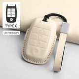 Leather Car Key Case Cover Shell