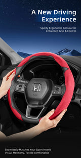 Suede Steering Wheel Cover for Fiat 500 Panda Tipo