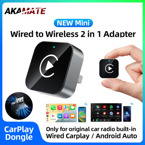 Wireless CarPlay Dongle Type-C for VW Toyota Honda CarPlay Adapter AKAMATE