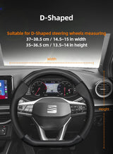 Matte Carbon Fiber Cover for Seat Ibiza Arona Leon