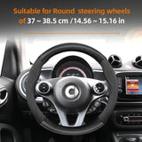 Suede Carbon Fiber Wheel Cover for Smart Fortwo