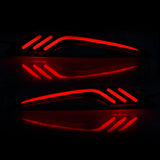 LED Rear Reflector Lights for Chevy Malibu XL 2019-2023 LED Ambient Light MAGIC COLORM Pattern B Smoked Shell