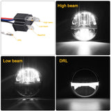 Latest 5.75 Inch Motorcycle LED Headlight for Harley Dyna Softail Sportster 883 XL883 FXCW 5 3/4 inch led motorbike headlamp