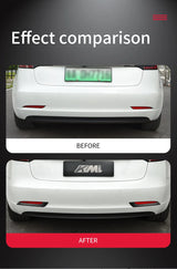 Rear Fog Light Trim Stainless Steel for Tesla Model 3 Car Interior Accessory GMUNI