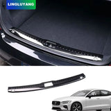 Stainless Steel Rear Trunk Guard for Volvo S90 Car Interior Accessory LINGLUYANG