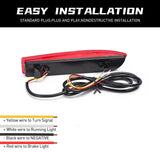 Rear Bumper Reflector LED Lights for Toyota RAV4 06-12 Car Interior Accessory MAGIC COLORM