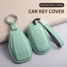 Car Key Case Cover for Geely New Coolray 2023-2025 X6 Emgrand Global Hawk GX7 PU Leather Car Keychain