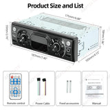 1Din Bluetooth MP3 Car Stereo Player Universal Fit Car Interior Accessory AKAMATE