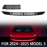For Tesla Model 3 Highland 2024 Lower Bumper Anti Insect Net Anti Dust Proof Inner Vent Grille Cover Insect-proof Front Cover