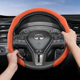 Premium Suede Snap-On Wheel Cover for Infiniti Q50 Car Interior Accessory Hocasen