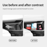 Polestar 4 2023 2024 Car Central Storage Box Center Console Lower layer Tray Organizer Accessories Tidying BLACK Car Interior