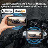 6 Inch CarPlay GPS Navigator with DVR for Motorcycles Android Head Unit AKAMATE