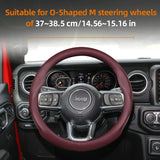 Breathable Leather Steering Cover for Jeep Wrangler JL