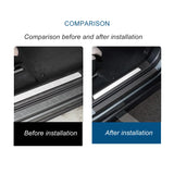 Modified Leather Door Sill Guard for Volvo S90 XC60 Car Interior Accessory LINGLUYANG