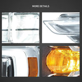 LED Reflection Bowl Headlights for Ford F-150 21-24 LED Ambient Light vland
