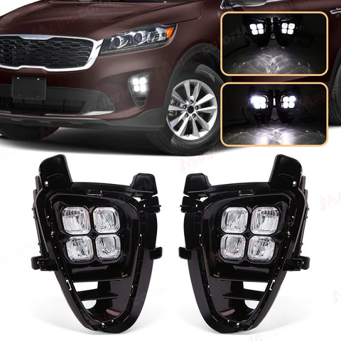 4 Eyes LED DRL Fog Lamp for Kia Sorento Prime 2019 Car Interior Accessory MAGIC COLORM
