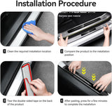 Door Sill Protector Film for Volvo Series Models Car Interior Accessory LINGLUYANG