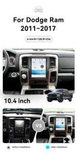 10.4-Inch Android Multimedia Head Unit for Dodge Ram 2011–2017 Android Head Unit Aotsr