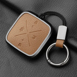 Metal and Leather 4 Button Car Key Case Cover for Zeekr X 001 009 2022 2023