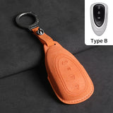 Suede Car Key Case Cover For Wey Coffee 01 Tank Tank300 Car Key Protective Shell Accessories
