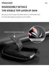 Leather Car Key Case Cover For GAC GS4 GM8 GA4 GS5 GS3 GA3 GA6 SGS7 Trumpchi E8 E9 MPV S7 E8 E9 GN8 M8 GM8 Remote Key Case Shell