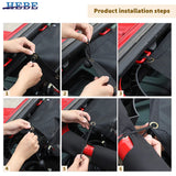Front Door Heat Insulation Net for Jeep Wrangler JK 2007-2017 Car Interior Accessory HEBE