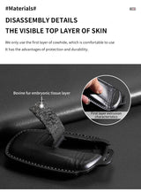 Leather Car Remote Key Case Cover For Chery Jetour X70 X70m X70plus X90plus X95pro X95 Plus Key Bag Protecter Keychain Shell