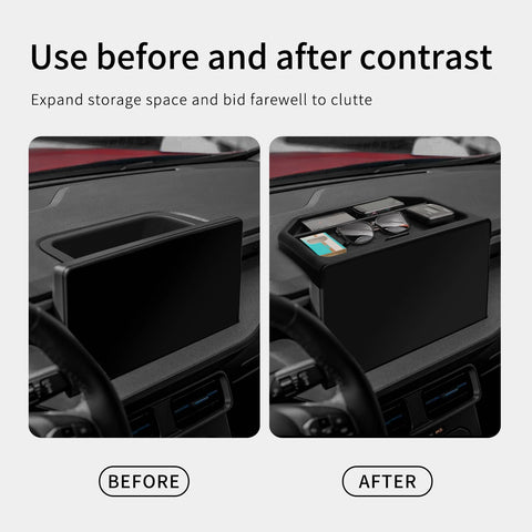Smabee for Ford Maverick 2025 Car Storage Box Central Control Screen Rear Storage Case Car Interior Accessory Smabee